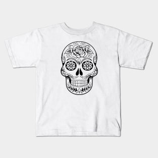Halloween - Dia De Los Muertos - Day of the Dead Mexican Sugar Skull Kids T-Shirt